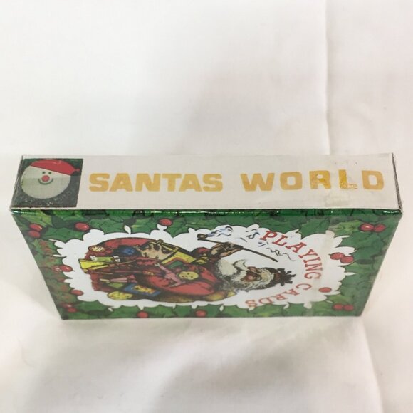Kurt Adler Santas World New Victorian Santa Claus w Pipe Christmas Playing Cards - Picture 3 of 4